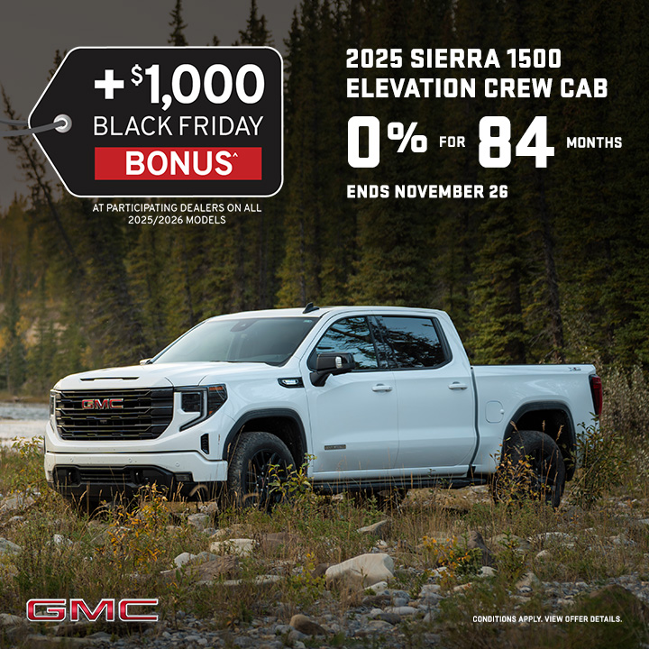 Black Friday Bonus – 2025 GMC Sierra 1500